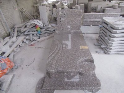 Chinese Pink Granite Headstones Whole