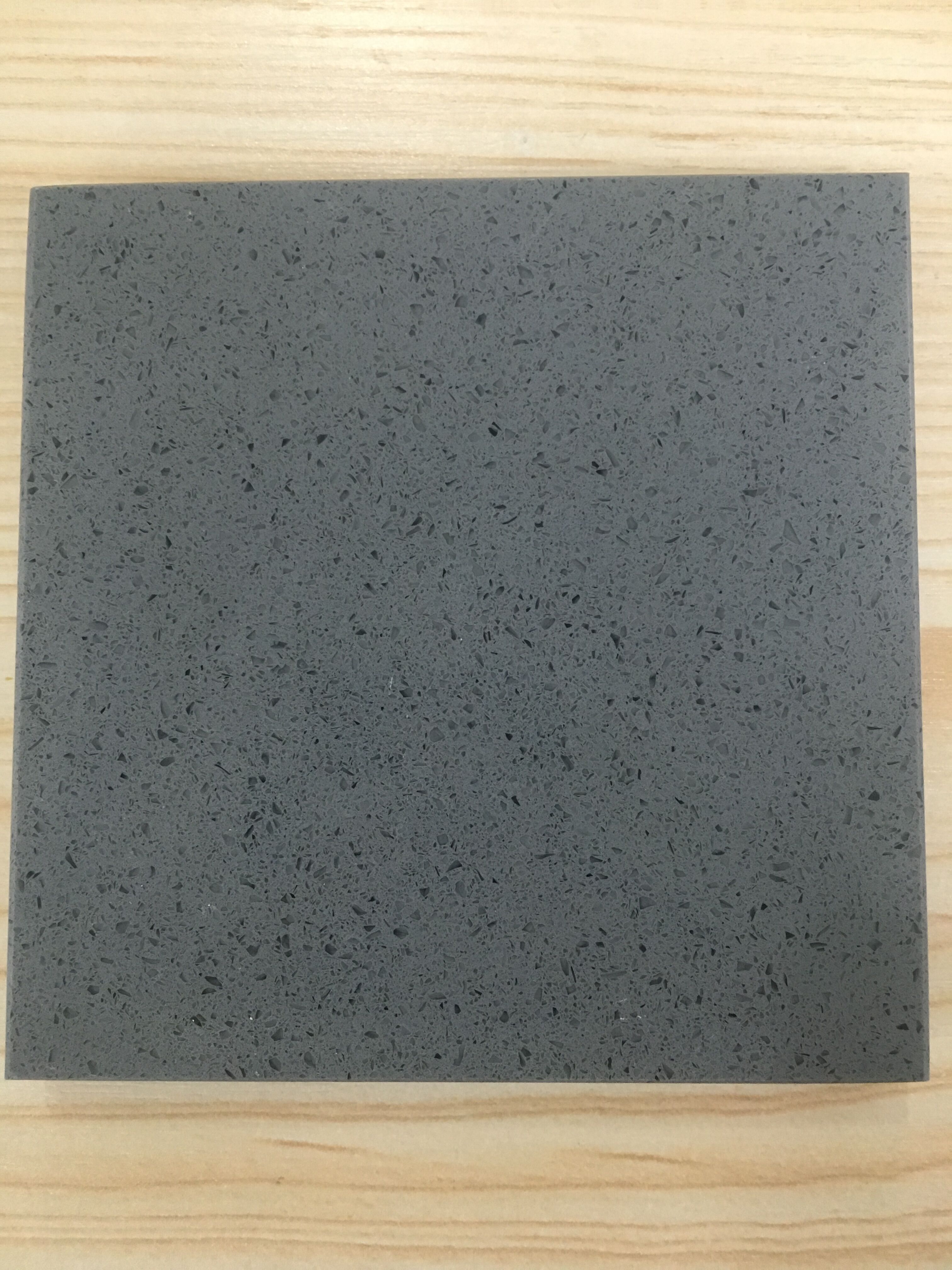 Fine Grain Grey Light Grey Artificial Quartz Stone