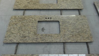 Santa Cecilia dark granite countertop