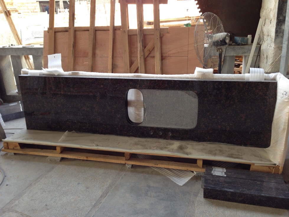 Tan Brown granite countertops vanity tops