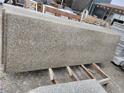 New G682 Yellow Rust granite slab
