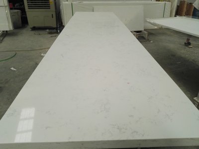 Carrara white quartz countertops
