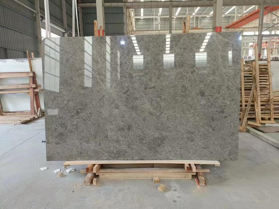 tundra grey marble slab